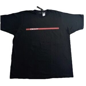 DKNY T-shirt Men's Color Black With Red Logo Size XXL (NEW ORIGINAL WITH TAGS)